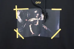 Off White Madonna Print Hoodie