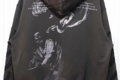 Off White Old Man Print Hoodie