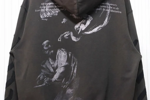 Off White Old Man Print Hoodie