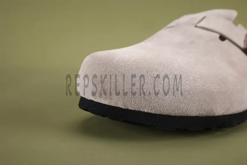 Borken Boston Leather Taupe Suede