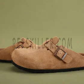 Boston Suede Leather Light Brown