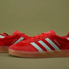 Wmns Gazelle Indoor 'Better Scarlet Green Velvet'