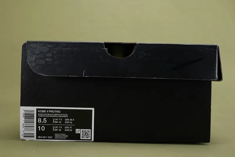 the kobe 5 black original box