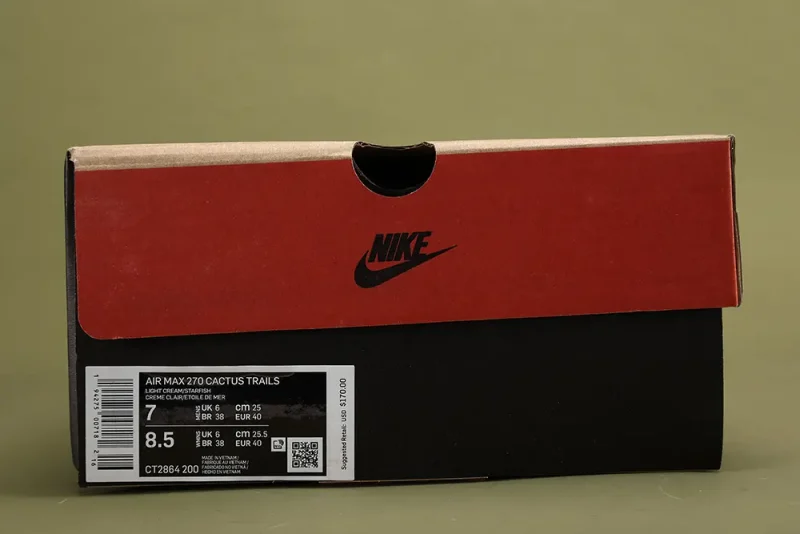 the red and black nike box