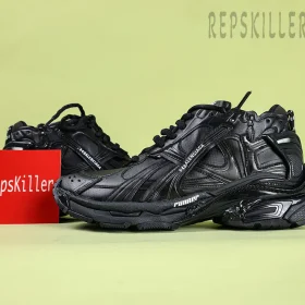 Balenciaga Under Armour Runner Ripstop Sneaker in Black