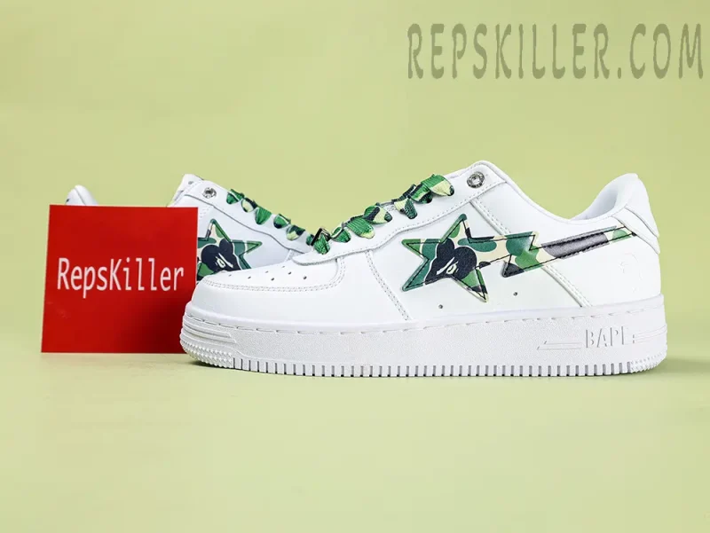 Bapesta Low 'ABC Camo - Green' Replica