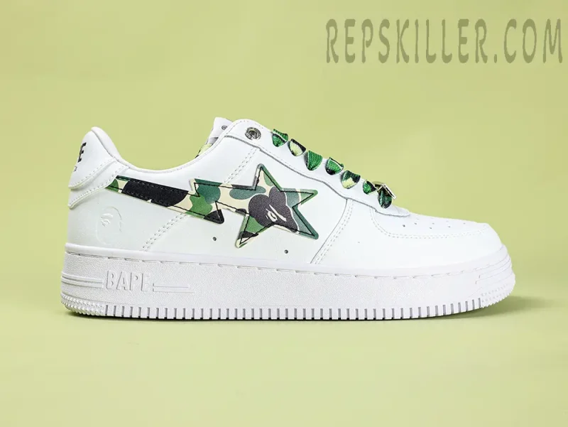 Bapesta Low 'ABC Camo - Green' Replica