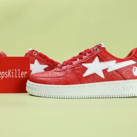 BATHING APE STA Skateboard Shoes Low-Top Red