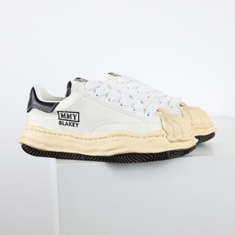 MMY/Maison MIHARA YASUHIRO Wayne Original Sole Leather Low Sneaker White upper and yellow bottom