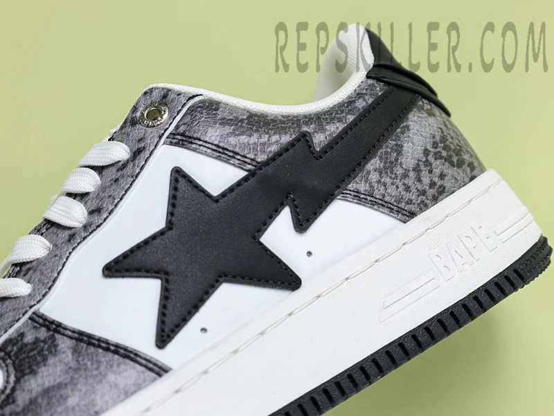 A BATHING APE BapeSta Snakeskin Black - Image 5