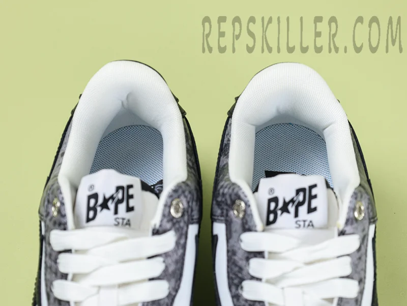 A BATHING APE BapeSta Snakeskin Black - Image 11