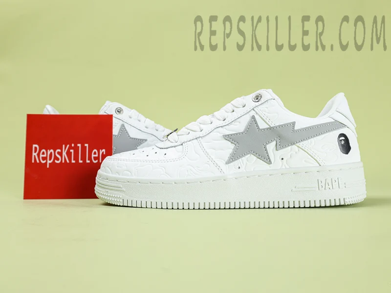 A BATHING APE BapeSta Line Camo White